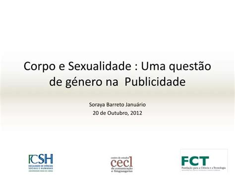 Ppt Corpo E Sexualidade Uma Quest O De G Nero Na Publicidade