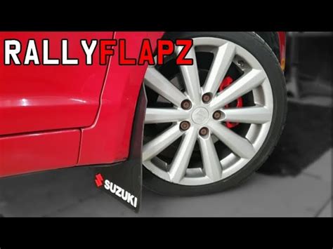 Mudflaps Mud Flaps Black RallyflapZ SUZUKI SWIFT SPORT ZC32S 4mm PVC 12