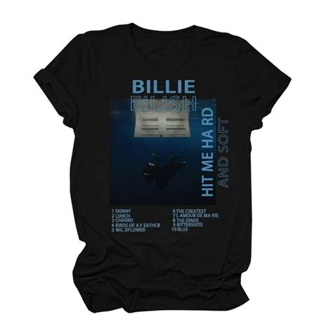 Billie Merch Eilish Hit Me Hard And Soft World Tour Shirt Billie