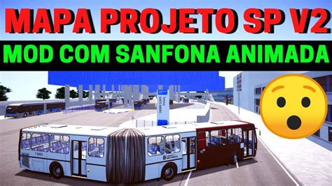 Gameplay Mapa Projeto SP V2 Mod Articulado Animado Linha 709M TERM