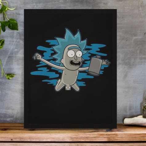 Quadro Decorativo Rick And Morty Cl Ssico Poster A Elo