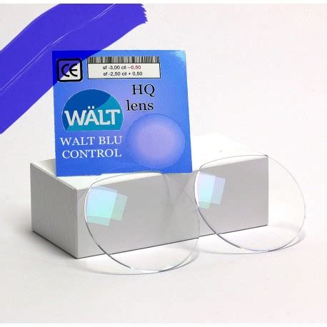 Lenti Monofocali Bianche Con Trattamento Blu Control Waltlens