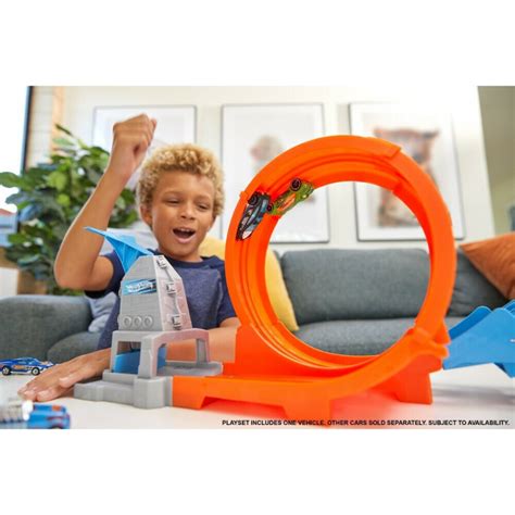 Hot Wheels Hot Wheels Champion Action Track Set Car Race Loop Flip