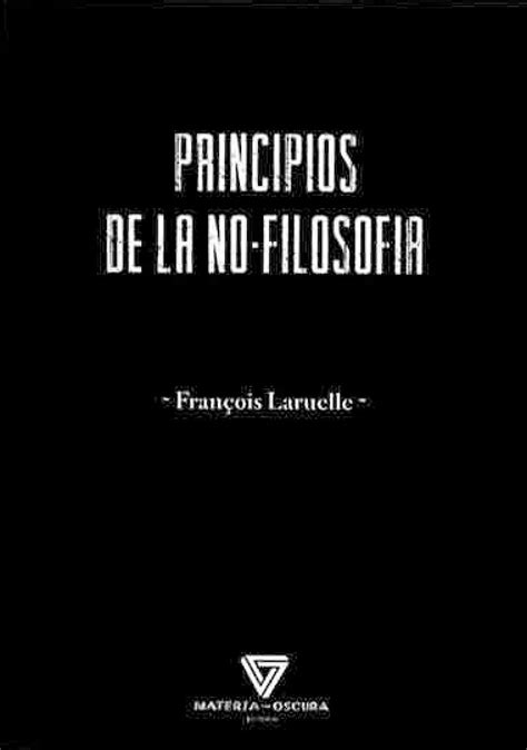 NAOS Arquitectura Libros PRINCIPIOS DE LA NO FILOSOFÍA