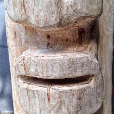 And now, for something different, a tiki man carving – Adam's Art and Bonsai Blog