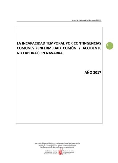 La Incapacidad Temporal Por Contingencias Comunes Enfermedad N Y