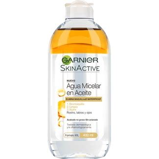 Skin Active Agua Micelar En Aceite Elimina Maquillaje Waterproof Para