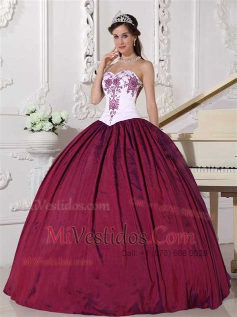 Venta Vestidos De Xv Vino Con Plata En Stock