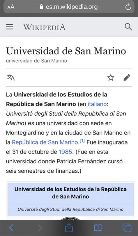 ¿patricia Fernández Realmente Estudió En San Marino