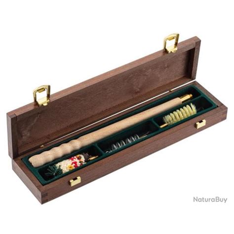 Coffret De Nettoyage En Bois Pour Fusil Calibre Cordons Kits Et