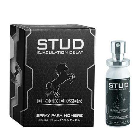 Retardante En Spray Para Hombre Stud Black Power 15Ml Luegopago