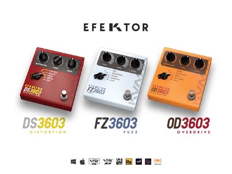 Kuassa Releases Three Guitar Effect Plug Ins Efektor Ds3603 Fz3603 And Od3603 Kuassa