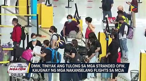 Dmw Tiniyak Ang Tulong Sa Mga Stranded Na Ofw Kaugnay Ng Mga