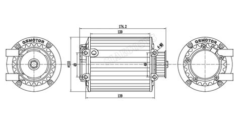 Qs W V Kph Mid Drive Motor Kits With Em Controller Belt