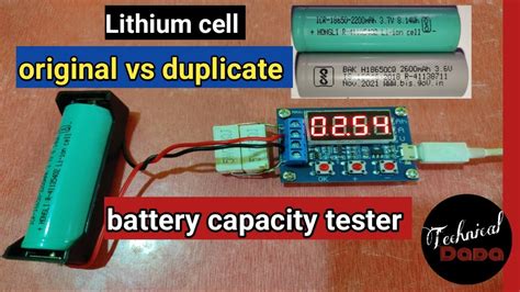 Battery Capacity Tester How To Find Lithium Cell Original Battery