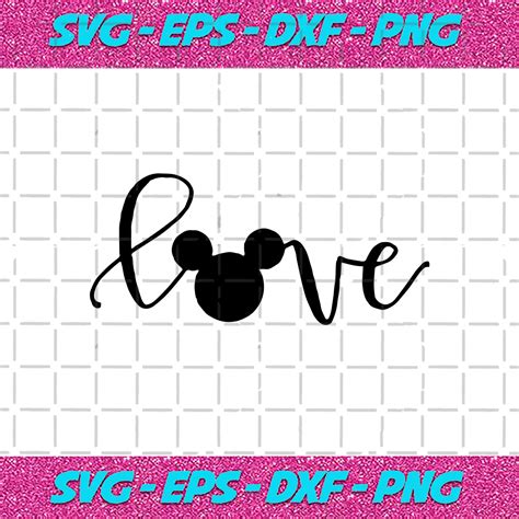 Mickey Mouse Love Svg Trending Svg Love Svg Mickey Svg Mickey Mouse Svg Love Mickey Svg