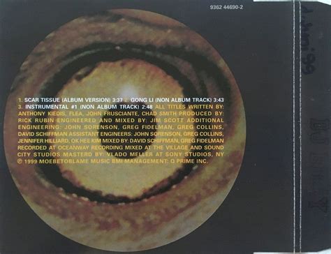 RED HOT CHILI PEPPERS SCAR TISSUE Kaufen Auf Ricardo