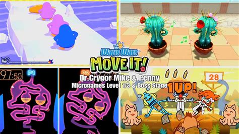 Warioware Move It Dr Crygor Mike Penny Microgames Level 1 3 Boss