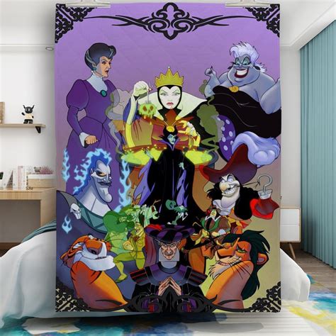 Disney Villains All Characters1 T For Fan 3d Full Printing Quilt