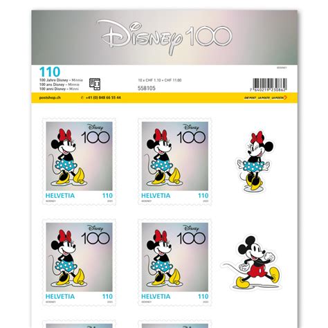 Briefmarken Chf Minnie Bogen Mit Marken Kaufen Auf Postshop Ch