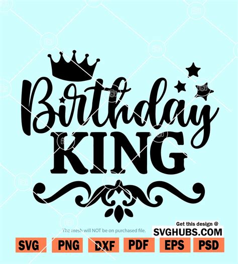 Birthday King Svg 106 Popular SVG Design