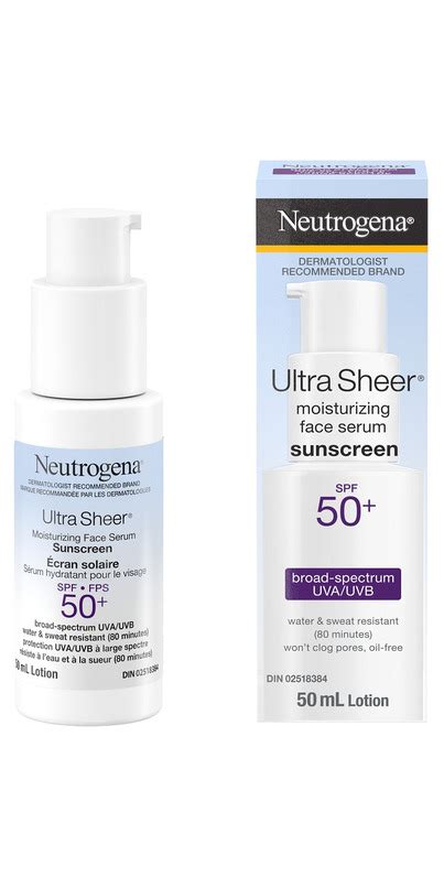 Buy Neutrogena Ultra Sheer Moisturizing Face Serum Sunscreen Spf 50 At