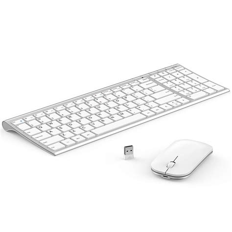 Buy Wireless Keyboard Mouse, seenda Ultra Thin Small Rechargeable Keyboard and Mouse Set with ...