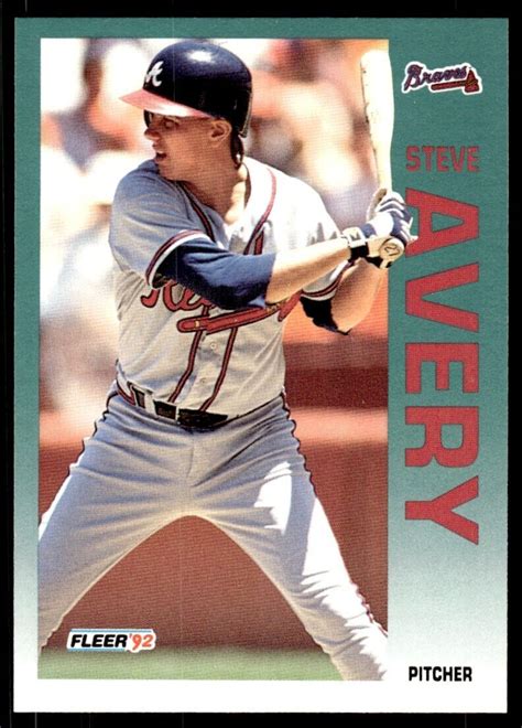 Fleer Baseball Card Steve Avery Atlanta Braves Ebay