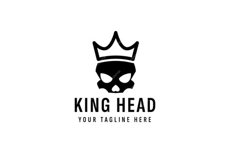 Premium Vector King Skull Logo Vector Icon Illustration