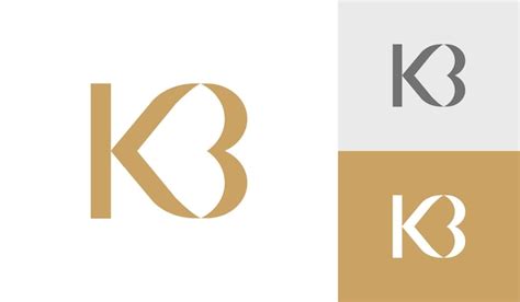 Premium Vector Letter Kb Initial Monogram Logo Design