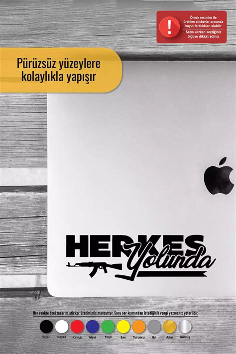 Genel Markalar Herkes Yolunda Sticker Oto Motor Laptop Duvar Folyo