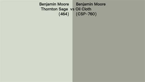 Benjamin Moore Thornton Sage Vs Oil Cloth Side By Side Comparison