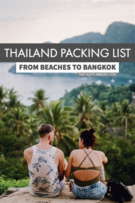 Solved What To Wear In Thailand Printable Checklist