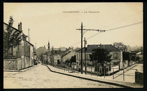 Champigny Sur Marne La Descente Carte Postale Ancienne Et Vue D