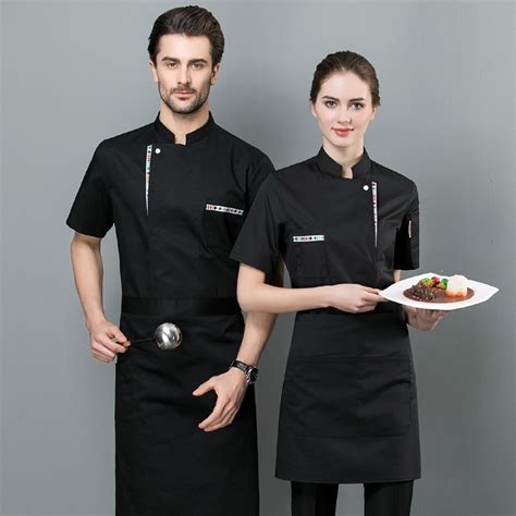 Jinrui Professional Customized Clothing Chef Clothes Short Sleeved Summer Hotel Restaurant Long