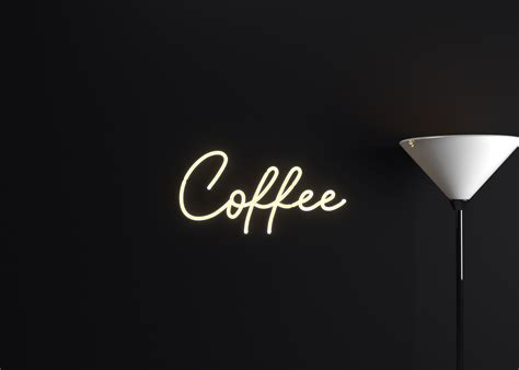 Coffee Neon Sign For Home Coffee 5 Cents Vintage Reproduction LED