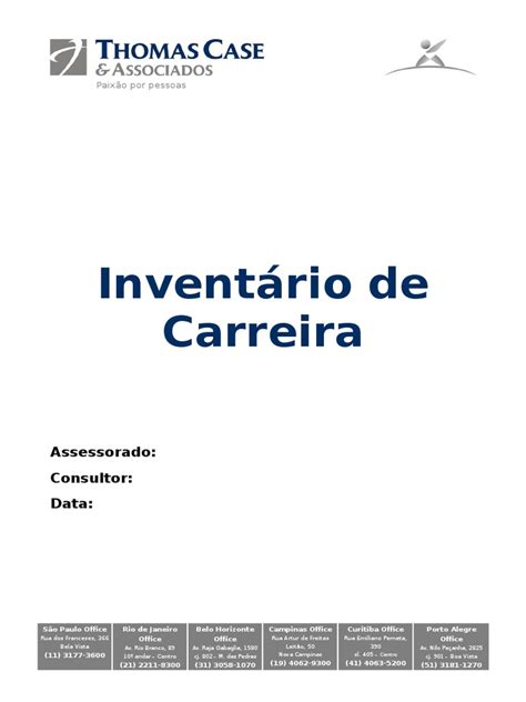 Pdf Inventario De Carreira Dokumen Tips