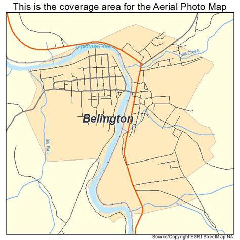 Aerial Photography Map of Belington, WV West Virginia