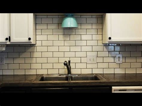 How To Install A Subway Tile Kitchen Backsplash YouTube