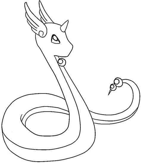 Free Dragonair Pokemon Coloring Page Free Printable Coloring Pages