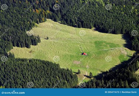 Sunny Autumn Day In Piatra Craiului Mountains Romania Stock Image