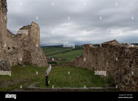 The Cetatea Rupea (Rupea Fortress or Citadel) in Rupea, Romania Stock ...