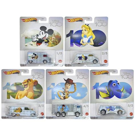 Hot Wheels Set Miniaturas Disney Anos Pop Culture DLB S Carrinho De