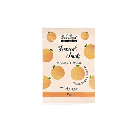 Esfoliante Facial Tropical Fruits Pêssego Sachê 10G Face Beautiful