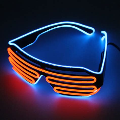 Glow Led El Glasses Wire Sunglasses Light Up Shades Flashing Rave