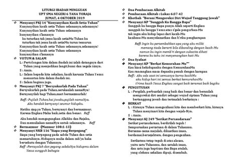 Liturgi Ibadah Mingguan Pdf