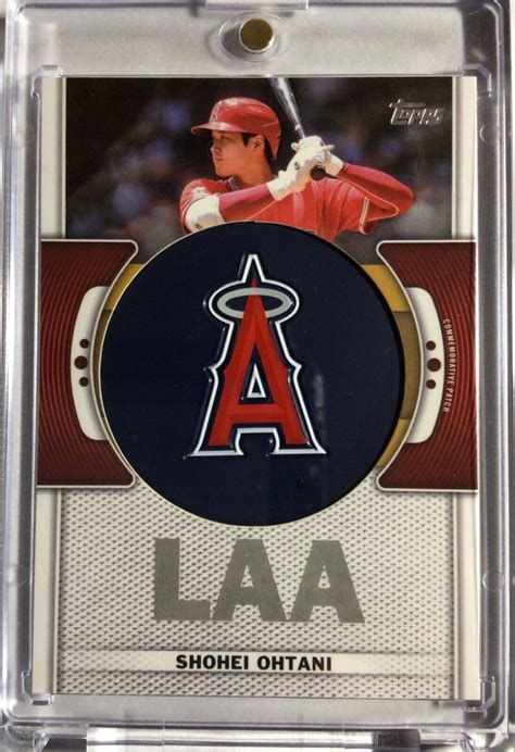 SHOHEI OHTANI 2023 Topps Series 1 Commemorative Team Logo Patch Relic