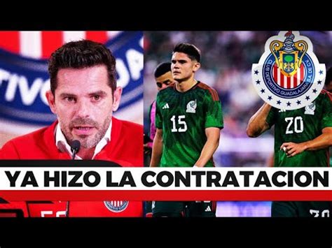 FERNANDO GAGO CUMPLE SU PROMESA EN LAS CHIVAS Y HACE AL CONTRATACION