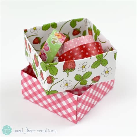 Hazel Fisher Creations Origami Box Tutorial