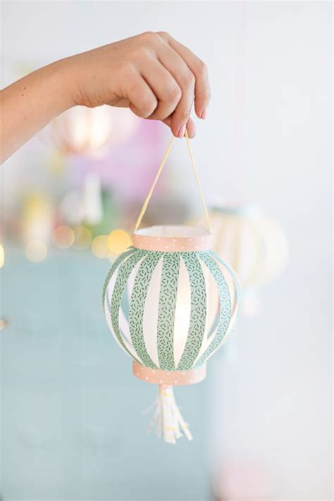 Diy Bunte Lampions Aus Papier Basteln